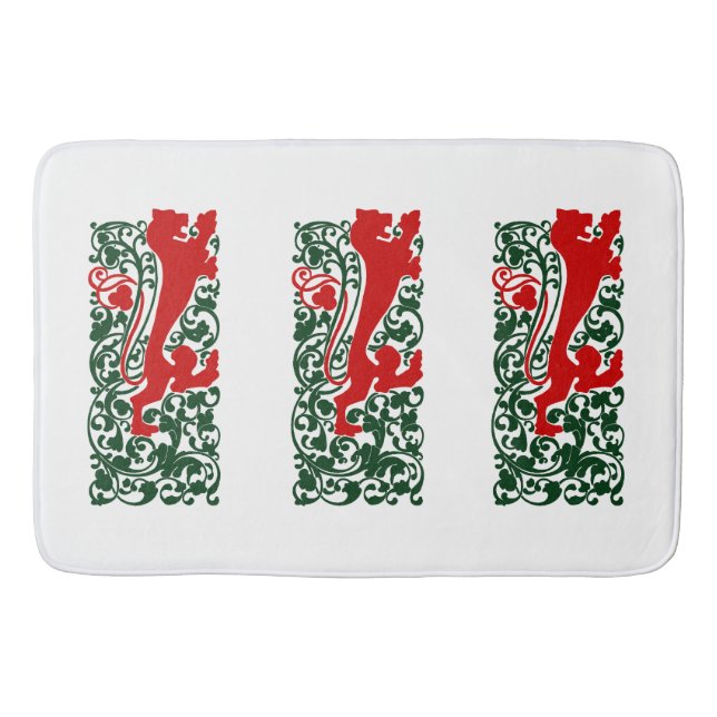 Tapete De Banheiro Will Bradley Heraldic Lion (Frente)