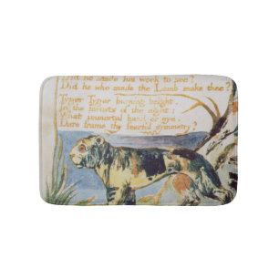 Tapete De Banheiro William Blake o Tyger, das canções da inocênc