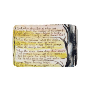 Tapete De Banheiro William Blake "o Tyger", placa 36 (Bentley 42)