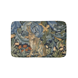 Tapete De Banheiro William Morris Forest Rabbit Floral Art Nouveau