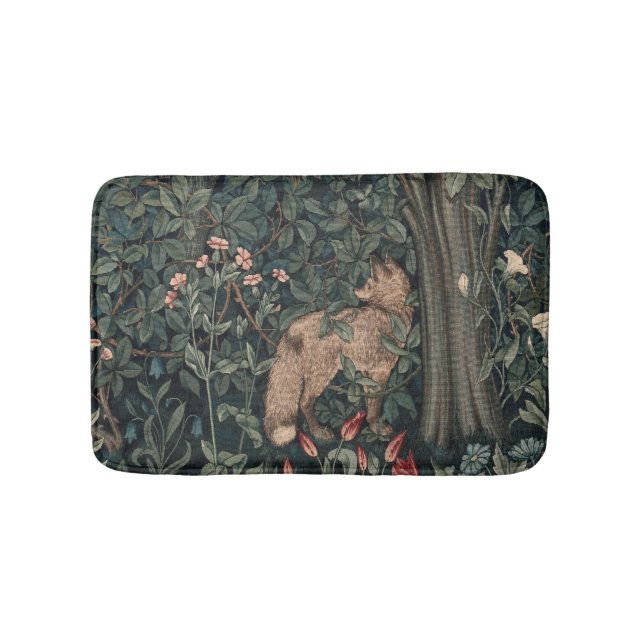 Tapete De Banheiro William Morris Greenery Fox Willife (frente)