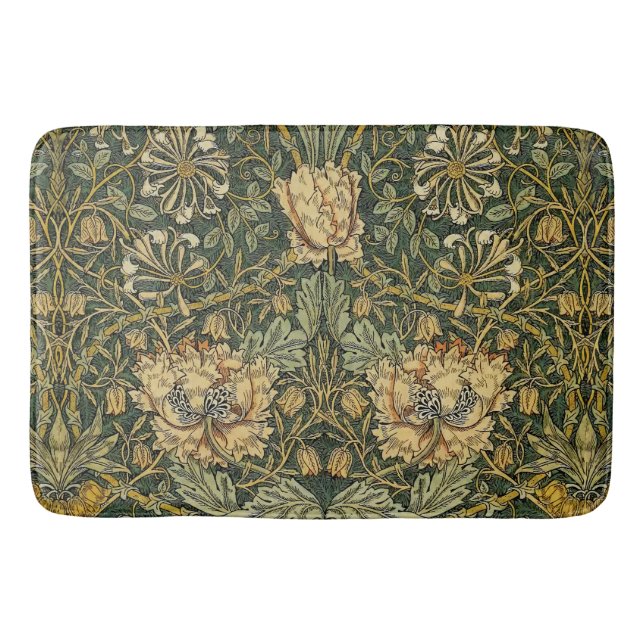 Tapete De Banheiro William Morris Honeysuckle Green Floral (Frente)