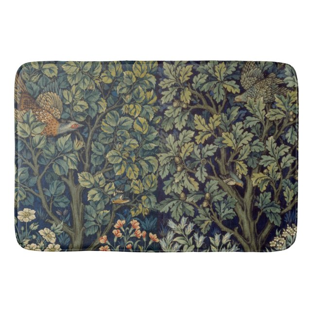 Tapete De Banheiro William Morris Pheasant Bird Tree Woodland (Frente)