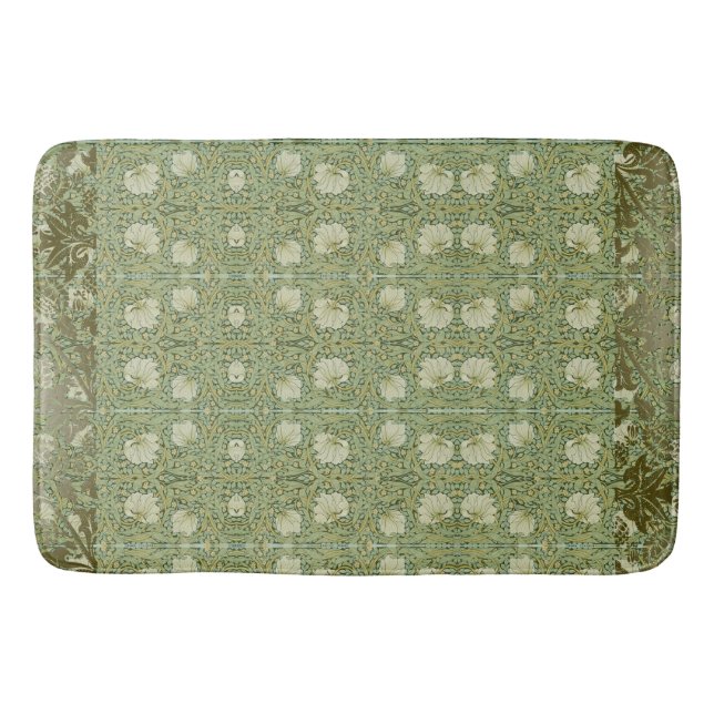 Tapete De Banheiro William * Morris Pimpernel Green Floral (Frente)