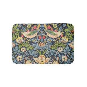 Tapete De Banheiro William Morris Strawberry Thief Padrão Floral