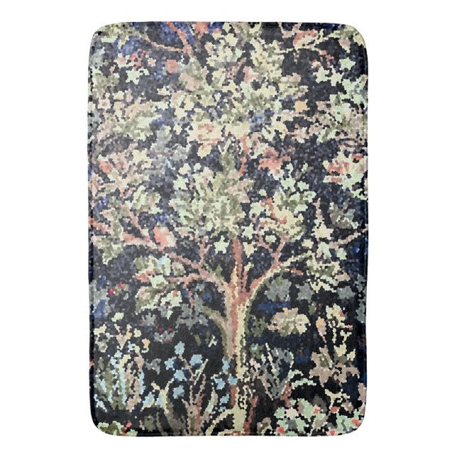 Tapete De Banheiro William Morris Tree of Life Bath Mat (Frente Vertical)