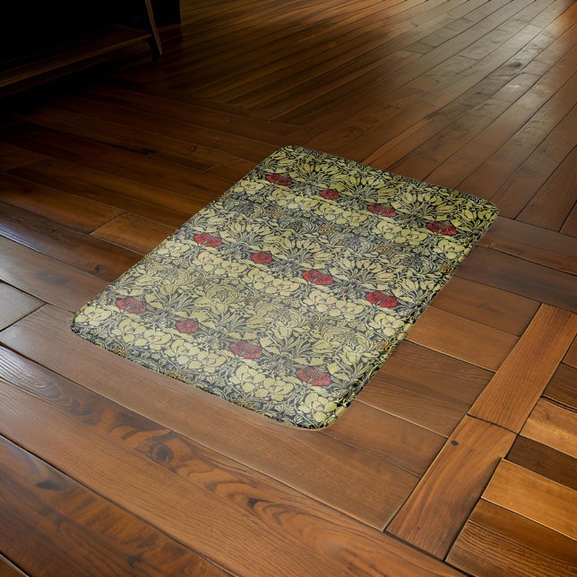 Tapete De Banheiro William * Morris Tulip e Rosa Dourado Vermelho (Criador carregado)