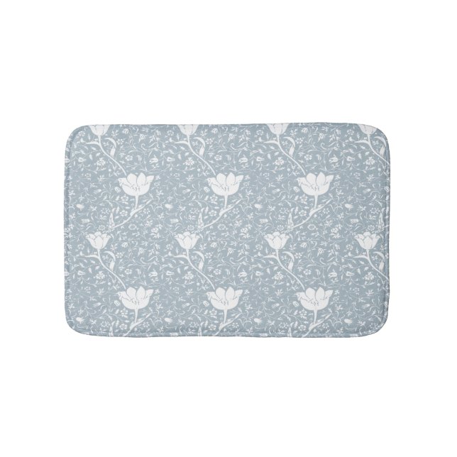 Tapete De Banheiro William Morris Tulips em Padrão Branco (frente)