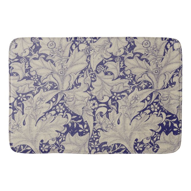 Tapete De Banheiro William Morris Wallflower Blue damask (Frente)