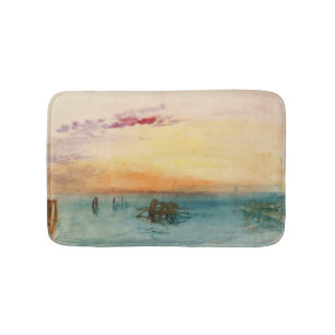 Tapete De Banheiro William Turner - A laguna perto de Veneza no Sunse