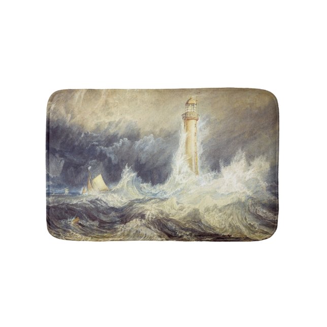 Tapete De Banheiro William Turner - Farol Bell Rock (frente)