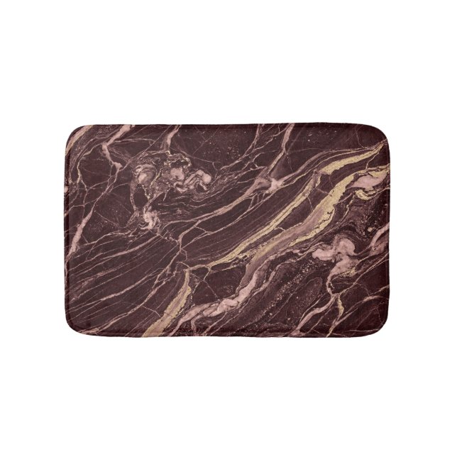 Tapete De Banheiro Wine Marble Pattern Refined Contemporary Design (frente)