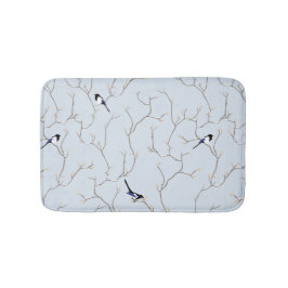 Tapete De Banheiro Winter BIrds