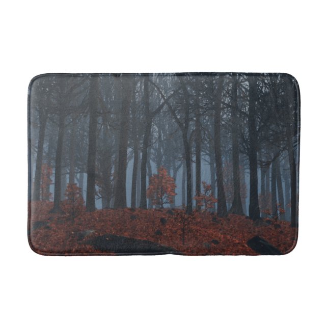 Tapete De Banheiro Winter Leaves Bathmat (Frente)