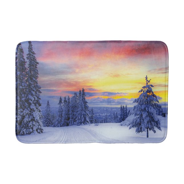 Tapete De Banheiro Winter scenery  (Frente)