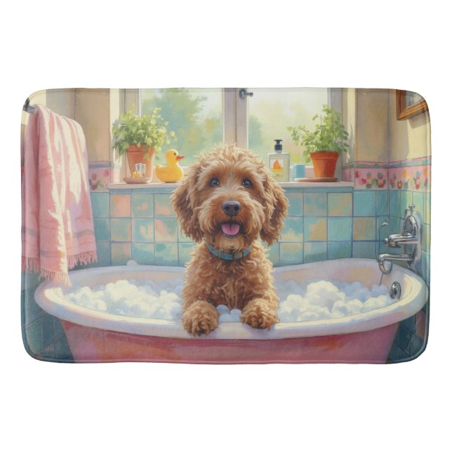 Tapete De Banheiro Wirehaired Griffon Bath Decor (Frente)