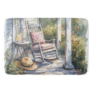 Tapete De Banheiro Wisteria Porch Rocking Cena