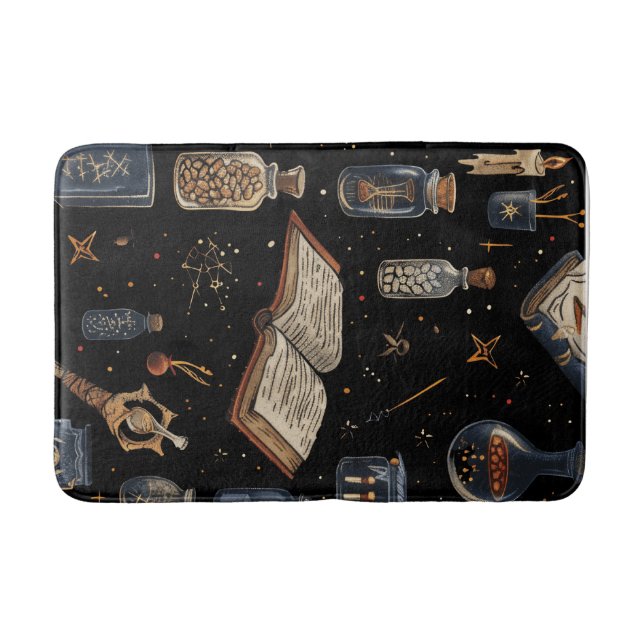 Tapete De Banheiro Witchcraft Potion Pattern – Halloween Magic (Frente)