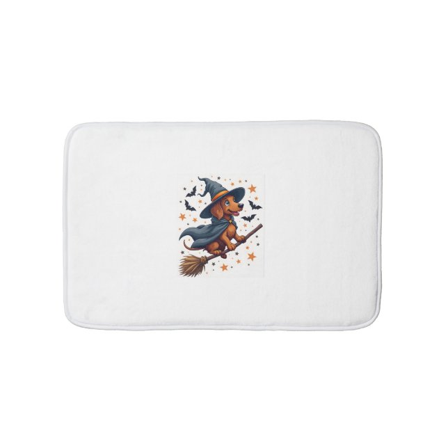 Tapete De Banheiro Witchy Dachshund Delight (frente)