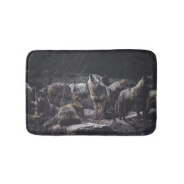 Tapete De Banheiro Wolf Pack Bath Mat