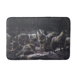 Tapete De Banheiro Wolf Pack Bath Mat