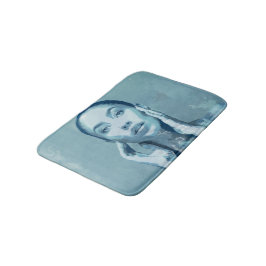 Tapete De Banheiro "Woman in Blue"