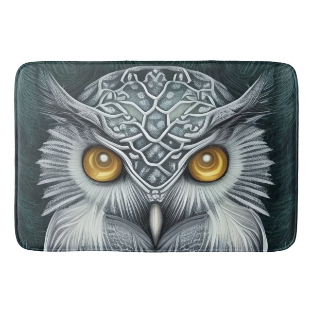 Tapete De Banheiro Wonder Wonder Snow Owl Beauty (Frente)