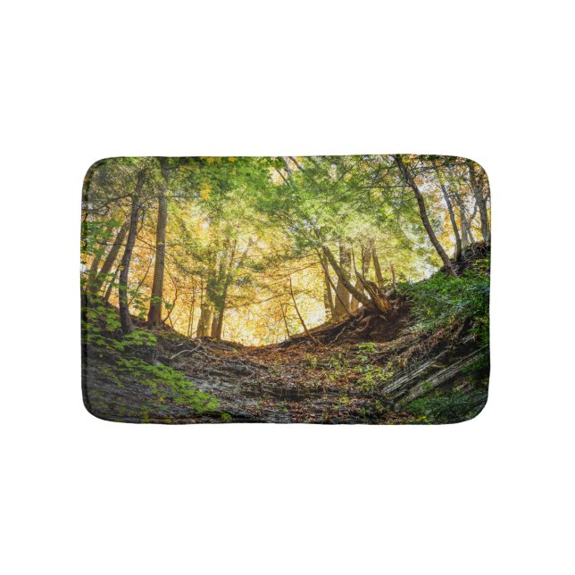Tapete De Banheiro Woods Sunset Nature Bath Mat (frente)