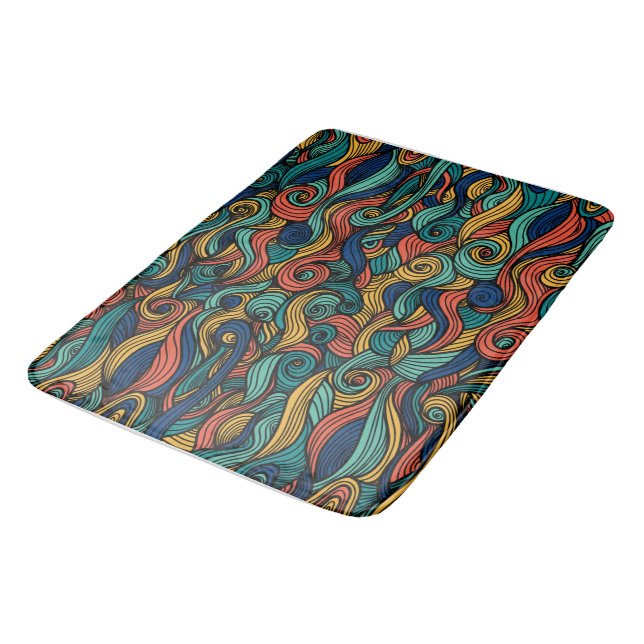 Tapete De Banheiro Wool Topped paisley (Angulado)