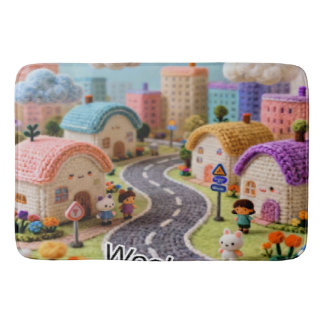 Tapete De Banheiro Woolen Village 