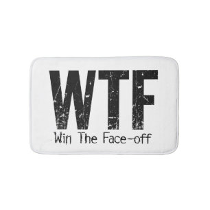 Tapete De Banheiro WTF: Ganhe a Face (Hockey)