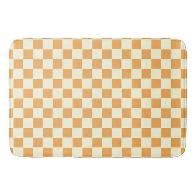 Tapete De Banheiro xadrez amarelo (Frente)