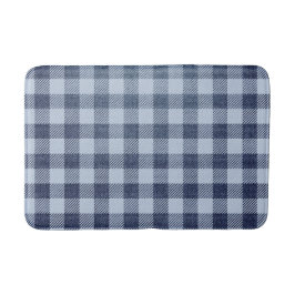 Tapete De Banheiro Xadrez azul