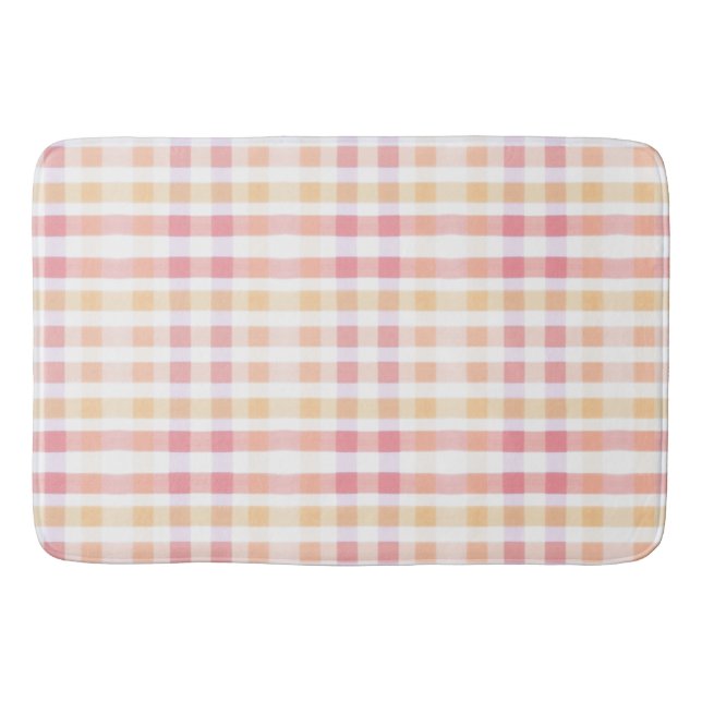 Tapete De Banheiro Xadrez Bath Mat (Frente)