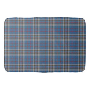 Tapete De Banheiro Xadrez Clan Thompson Cinza Blue Check Tartan