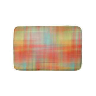 Tapete De Banheiro Xadrez embaçada Mala de banho pequena personalizad