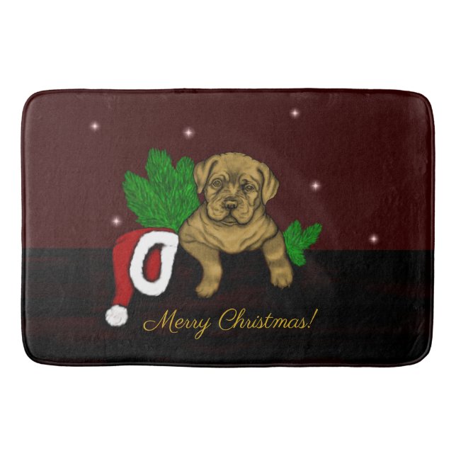 Tapete De Banheiro XMas puppy (Frente)