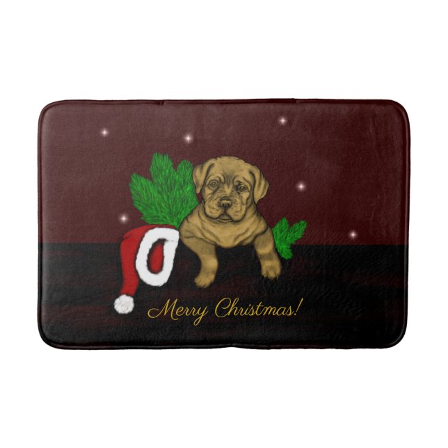 Tapete De Banheiro XMas puppy (Frente)