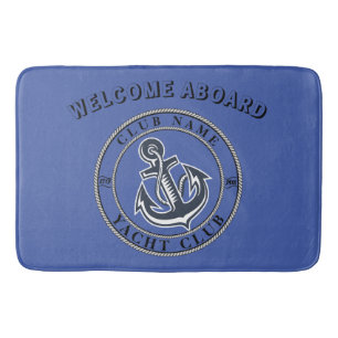 Tapete De Banheiro Yacht club marinho Náutico