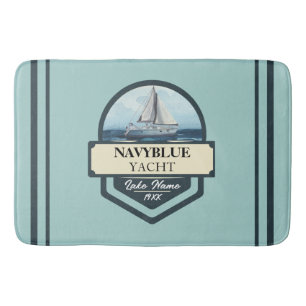 Tapete De Banheiro Yacht club Marinho Náutico