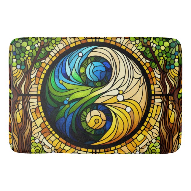 Tapete De Banheiro Yin Yang Bath Mat (Frente)