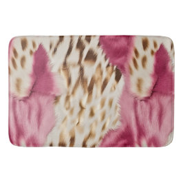Tapete De Banheiro Zebra Dourada Rosa na moda