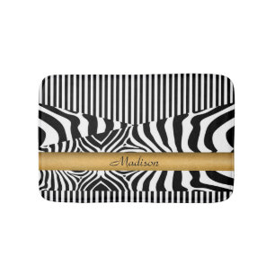 Tapete De Banheiro Zebra e listras nomeadas