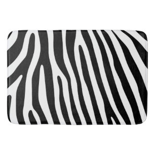 Tapete De Banheiro Zebra listra padrão preto & branco + suas ideias