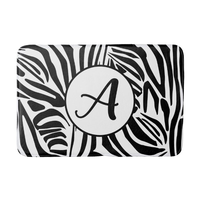 Tapete De Banheiro Zebra Pattern (Frente)