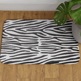 Tapete De Banheiro Zebra Strips Animal Imprime Grande Matra Banheira