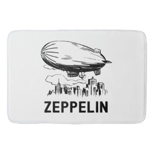 Tapete De Banheiro Zepelim Vintage Retro - Esboço de Dirigível