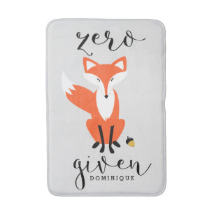 Tapete De Banheiro Zero Fox Dada Engraçada Arma Personalizada Bath Ma