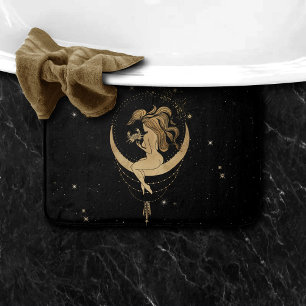 Tapete De Banheiro Zodiac Goddese Astrologia dos Canceres Dourados