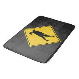 Tapete De Banheiro Zombie Warning Halloween